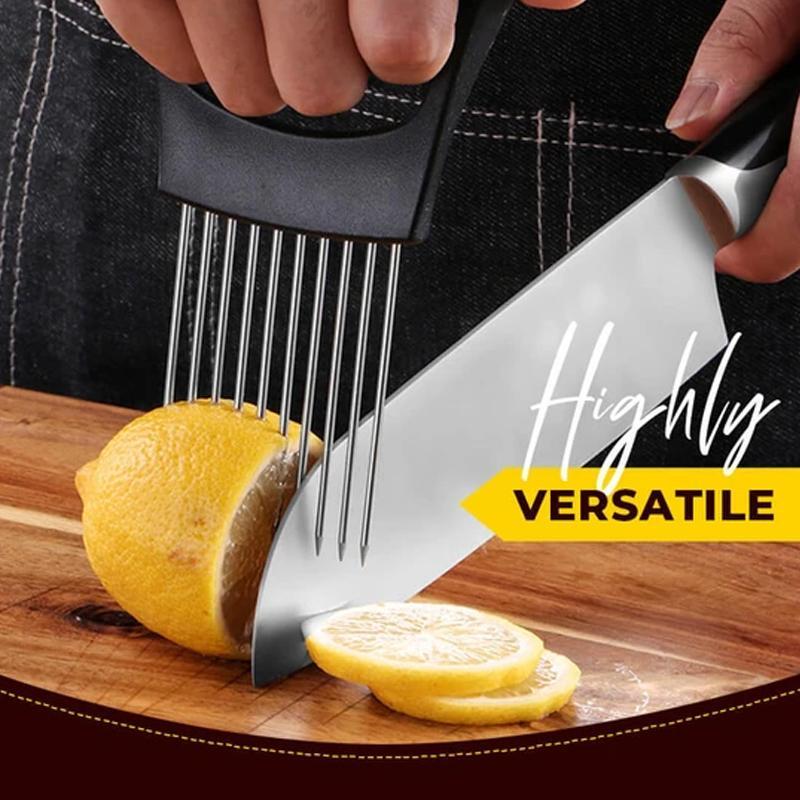 Stainless Steel Onion Cutter Holder, Food Slicers Assistant Tomato Slicer Holder | Bowlift
