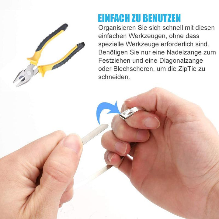 Multipurpose Metal Cable Ties (100 PIECES) | Bowlift