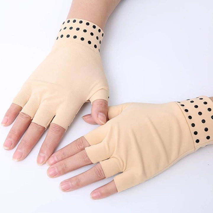 BowLift | Fingerless Gloves for Arthritis & Pain Relief - Magnetic Compression for Improved Circulation and Reduced Swelling