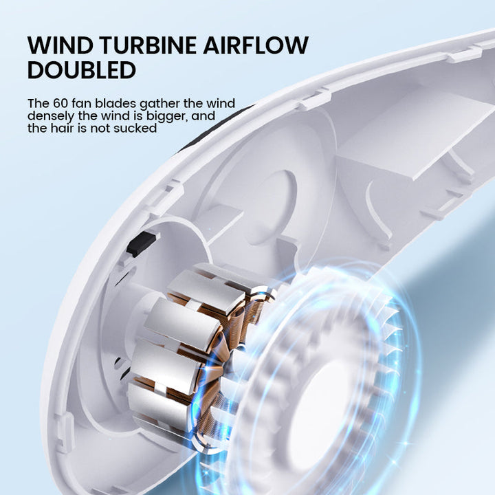Rechargeable Bladeless Portable Neck Fan | Bowlift