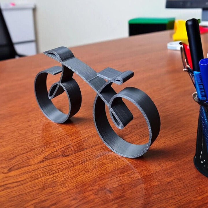BowLift | Velaro Bike Sculpture | Minimalist Wire Frame Design | Iron Black | Gift Idea for Bike Lovers