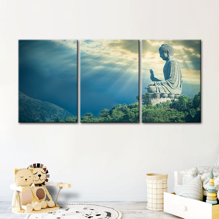 Secret Sky 3 Piece - Canvas Wall Art Painting | Bowlift