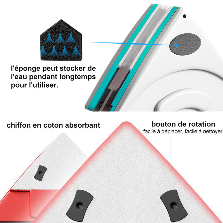 Magnetic cleaner for double-sided windows | Bowlift