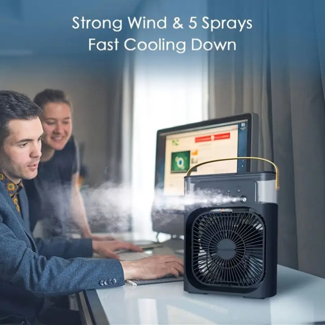 3-in-1 Air Cooler Humidifier | Portable, Adjustable Fan Speeds & Ideal for Bedrooms, Offices & Small Spaces | Bowlift