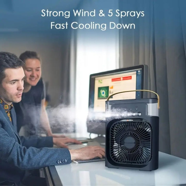 3-in-1 Air Cooler Humidifier | Portable, Adjustable Fan Speeds & Ideal for Bedrooms, Offices & Small Spaces | Bowlift