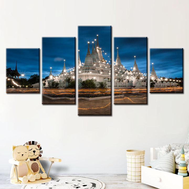 Shining Palace 5 Piece - Canvas Wall Art Painting | Bowlift