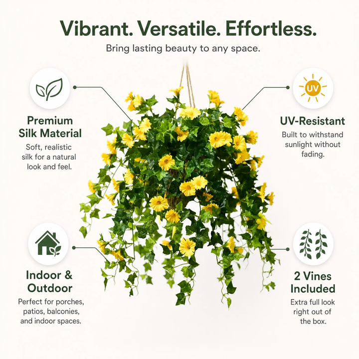 BowLift | Realistic, UV-resistant artificial morning glory - Buy one, get one!