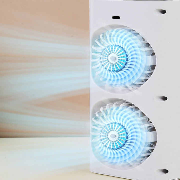 Mini Portable Air Conditioner Desk Fan with Spray Cooling | Bowlift