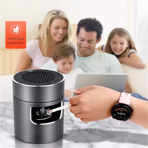 BowLift | Smart Smokeless Ashtray Powerful Negative Ion USB Hepa Filter
