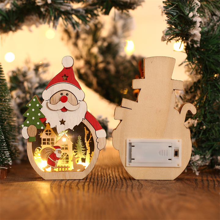 BowLift | LED Christmas Wooden Ornaments Lighting