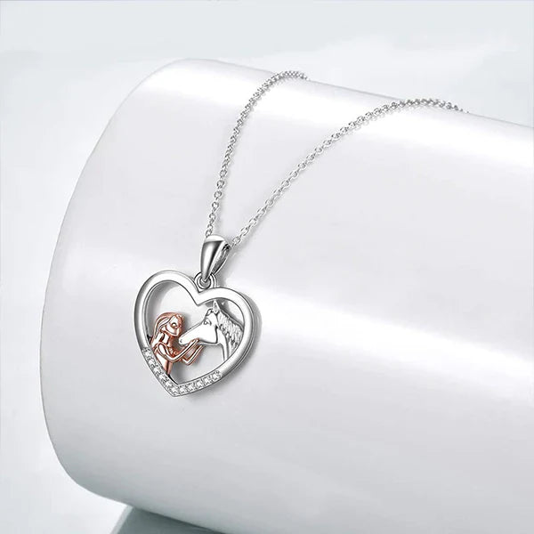 BowLift | Girl and Horse Necklace Chain