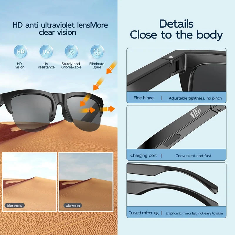 Smart Wireless Bluetooth Sunglasses | Bowlift