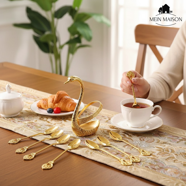 BowLift | SwanLuxe – Enhance coffee experiences with stylish swan-shaped spoons