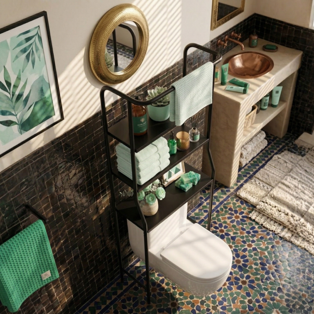 HavenRack™ 3-layer toilet storage shelf | Bowlift