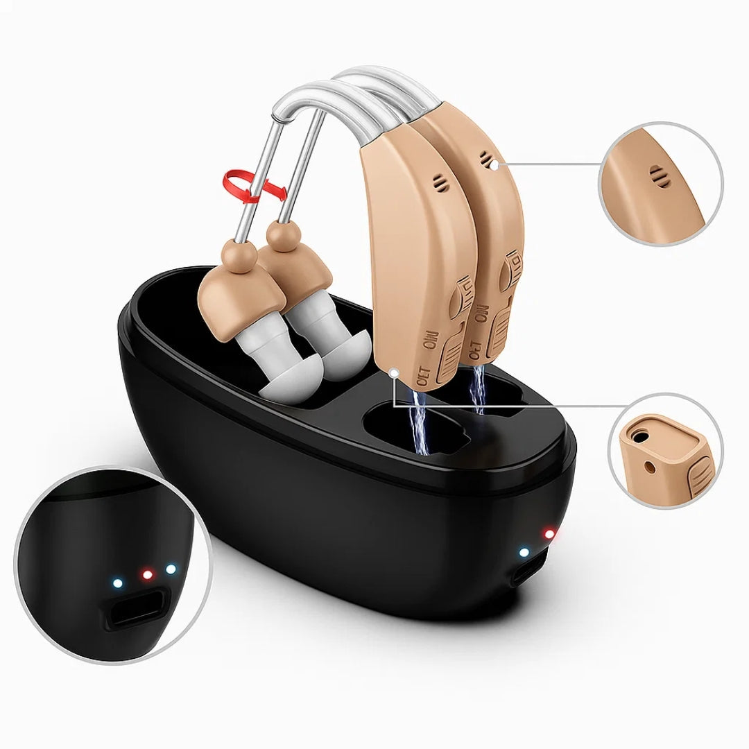 Boosts Hearing Clarity – Rechargeable & Lightweight – Reduces Background Noise – Ideal for Seniors Bowlift