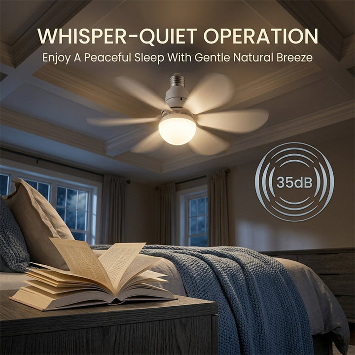 Modern Low Profile Ceiling Fan Light | Bowlift