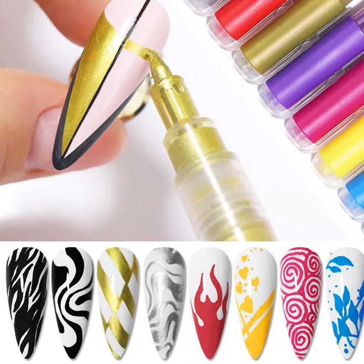 BowLift | 12-color ultra-thin curved nail pencil