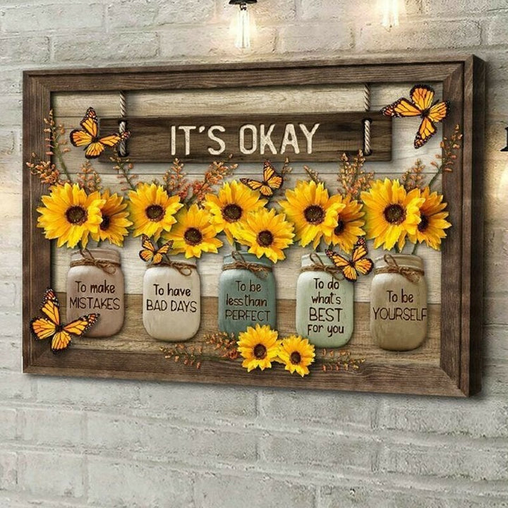 BowLift | Butterfly Sunflowers Wall Art
