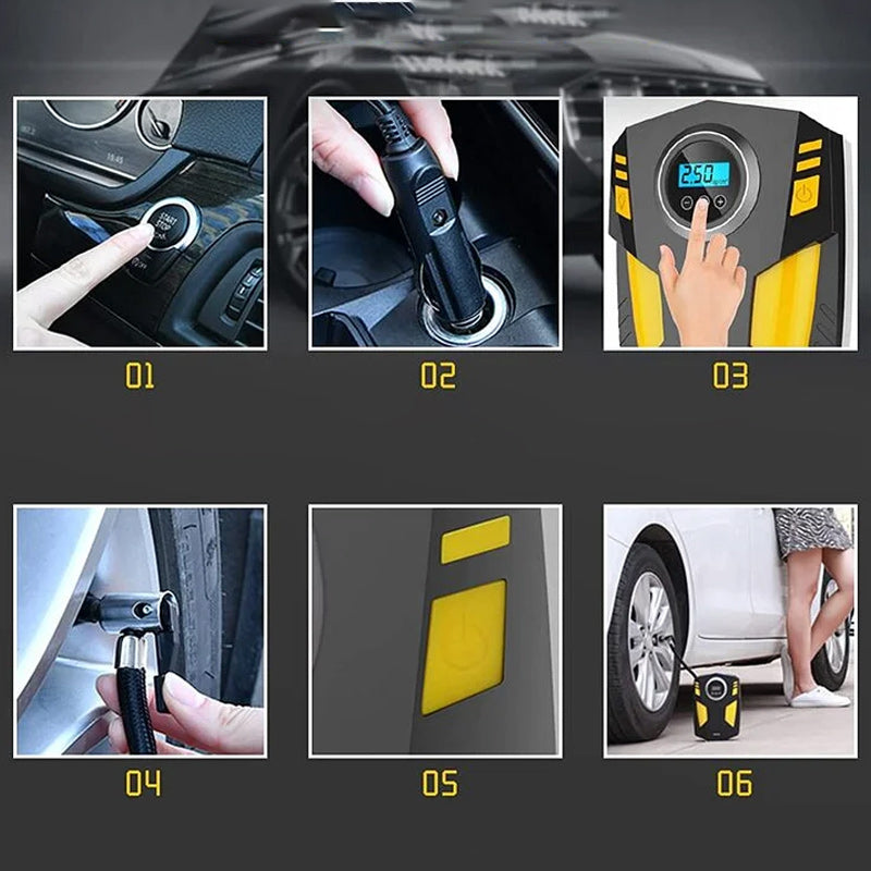 BowLift | Portable digital display air pump