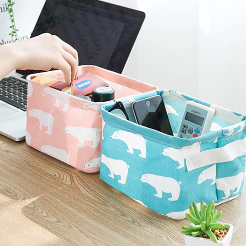 BowLift | Foldable Cotton Fabric Storage Basket