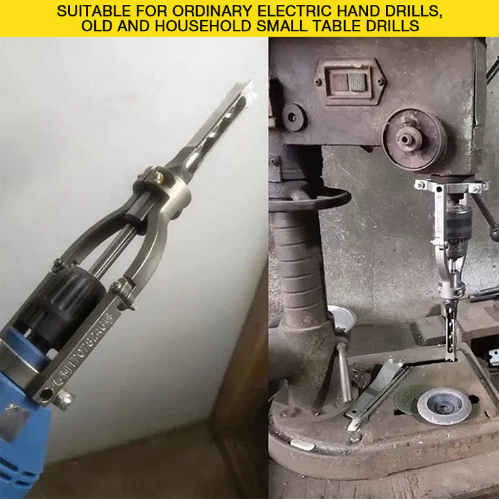 BowLift | Woodworking Square Hole Drill Bits Adapter Bracket