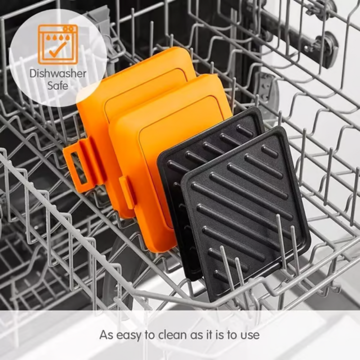BowLift | Microwave Sandwich Toaster | Non-Stick Heatwave Grill Plates | Portable Snack Maker for Home & Travel