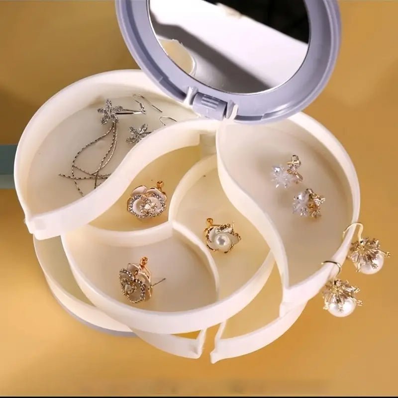 BowLift | Jewelry Box - 360° Rotating Storage Box for Jewelry, Maximum Protection and Organization