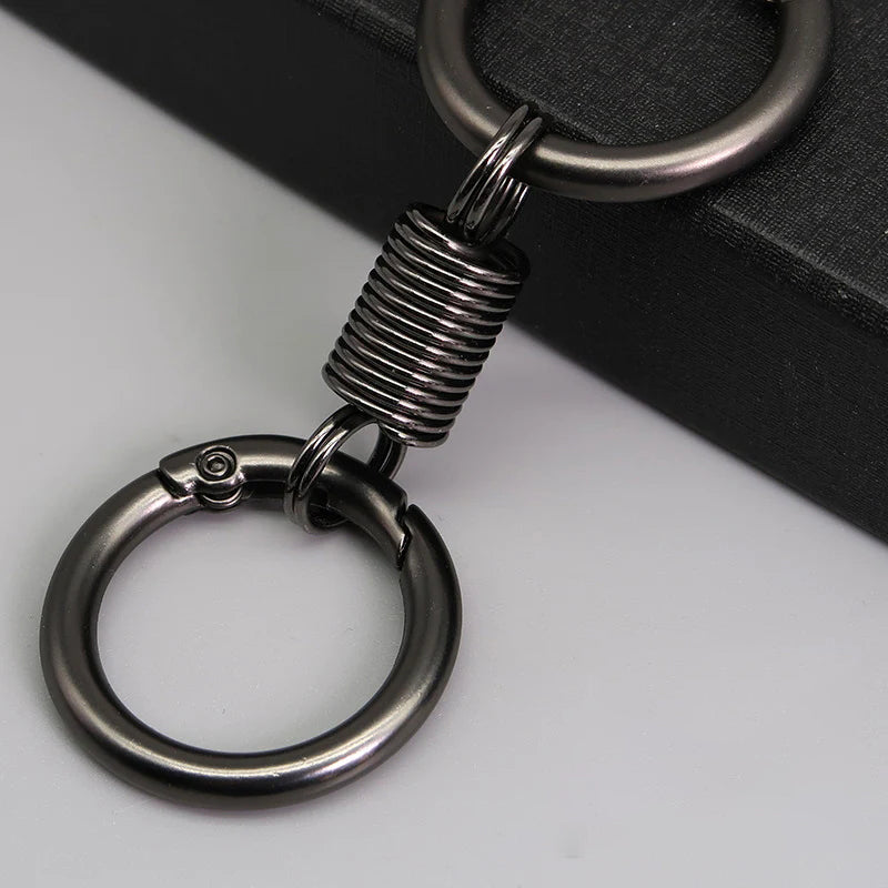 BowLift | Nordic Retro Spring Double Ring Keychain