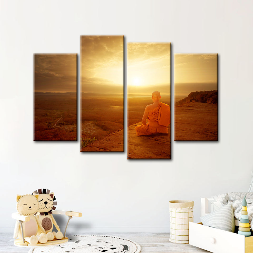 Warm Morning 4 Piece - Canvas Wall Art Painting | Bowlift