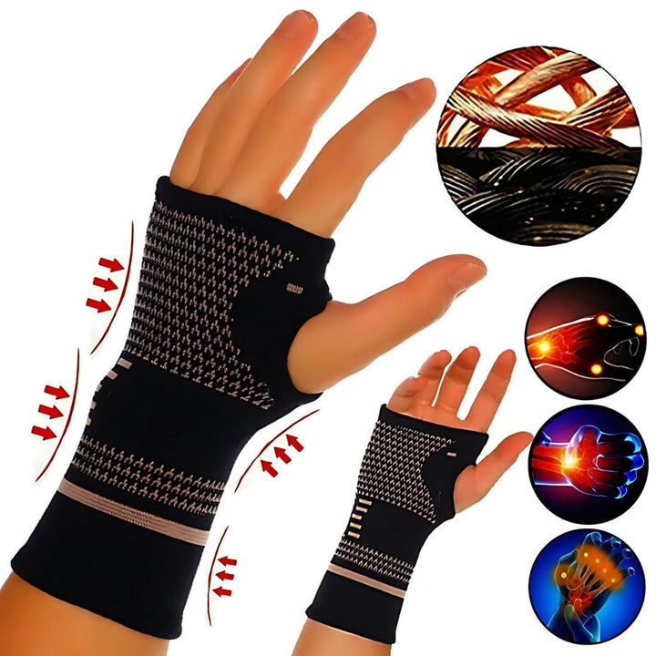 BowLift | FlexSupport Wrist Brace with Heat Pad for Back Pain – Breathable Support for Injuries, Chronic Pain & Post-Surgery Recovery