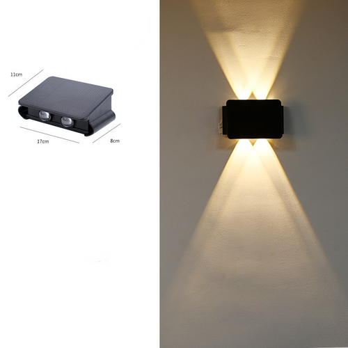 BowLift | Modern LED outdoor wall light with up & down light – Waterproof wall lamp for house facade and entrance area