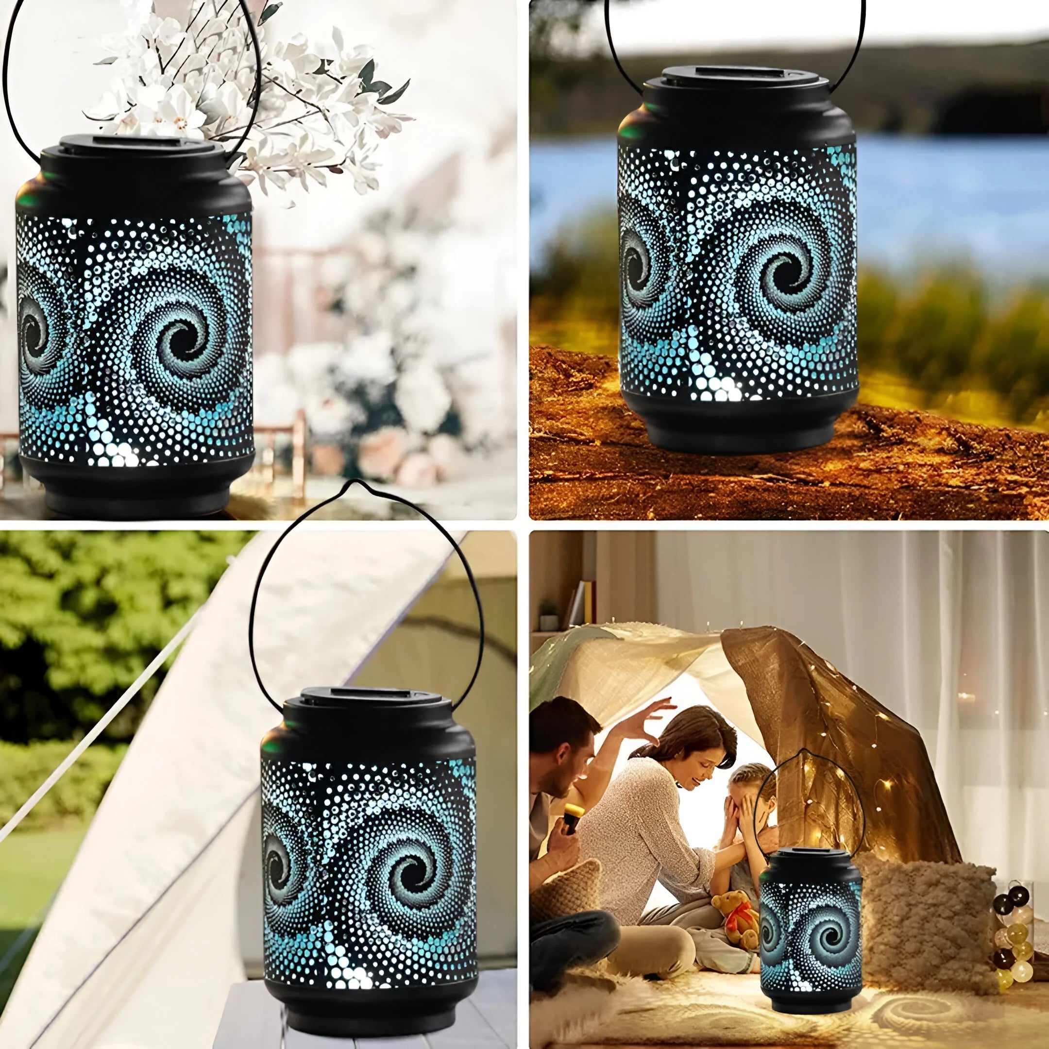 LumiCast – Solar Garden Light with Artistic Patterns