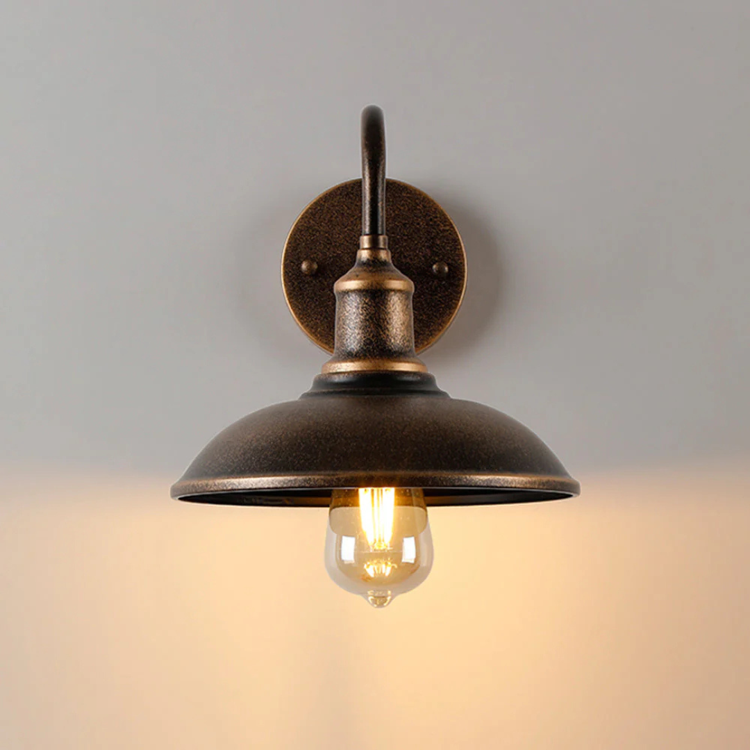 BowLift | Antique Brass IP65 Waterproof Outdoor Wall Lamp