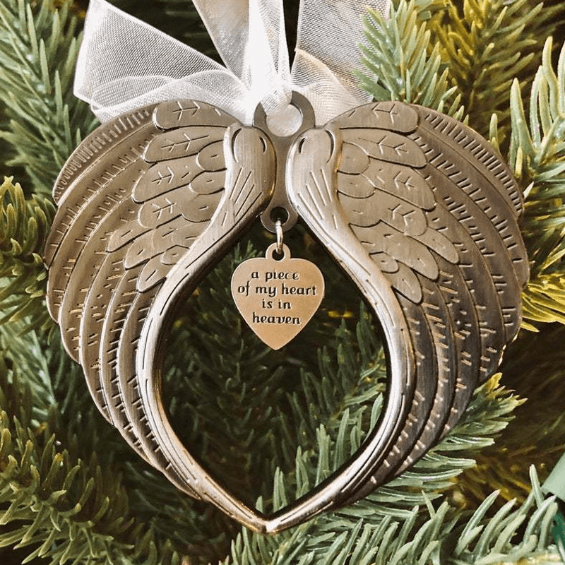 BowLift | 🎄Christmas Tree Memorial Ornaments Angel Wings Bell Hangings Hanging Decoration
