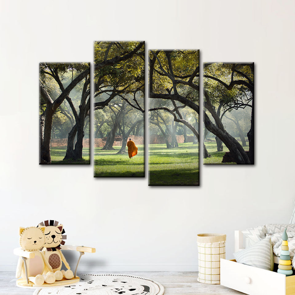 Walk The Earth 4 Piece - Canvas Wall Art Painting | Bowlift