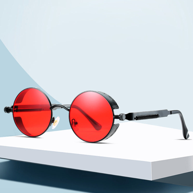 BowLift | Sunglasses Steampunk Round Lens Metal Frame Unisex Glasses
