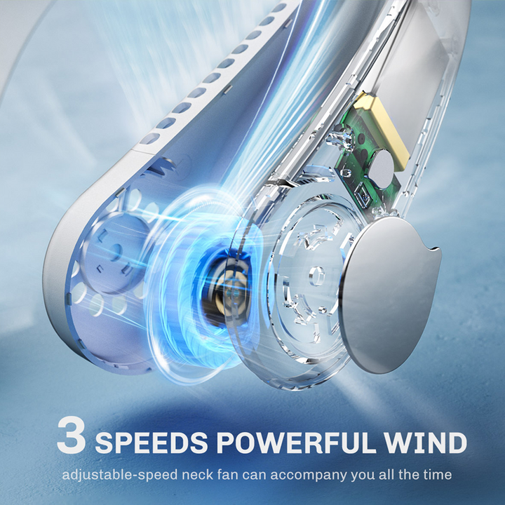 BowLift | Portable Neck Fan, Bladeless Neck Fan Rechargeable