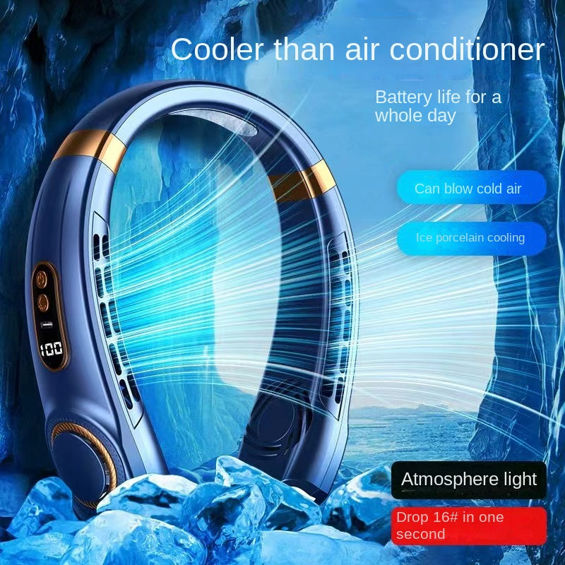 BowLift | Digital Display Wearable Neck Fan