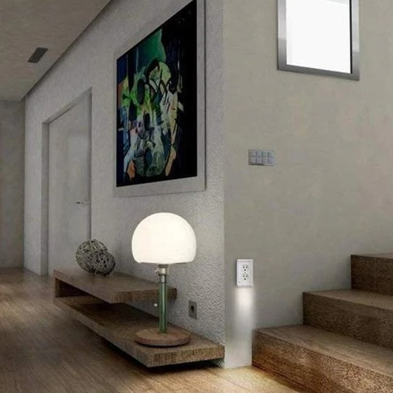 BowLift | Outlet wall plate with LED night lights