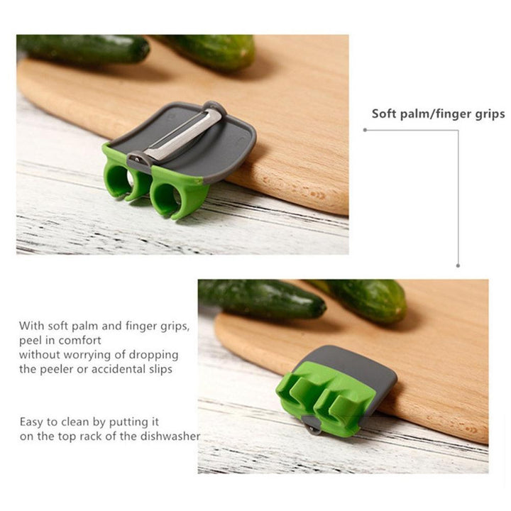 Two finger shaved fruit peeler | Bowlift