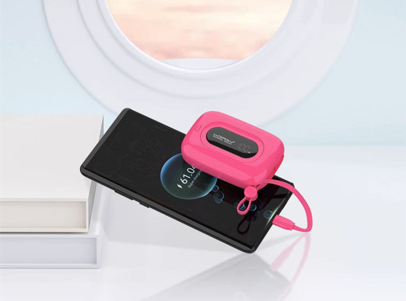 BowLift | 10000mAh Built-in Dual Cable Power Bank