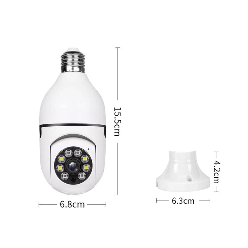 Wireless security camera without cables with light bulb | Bowlift