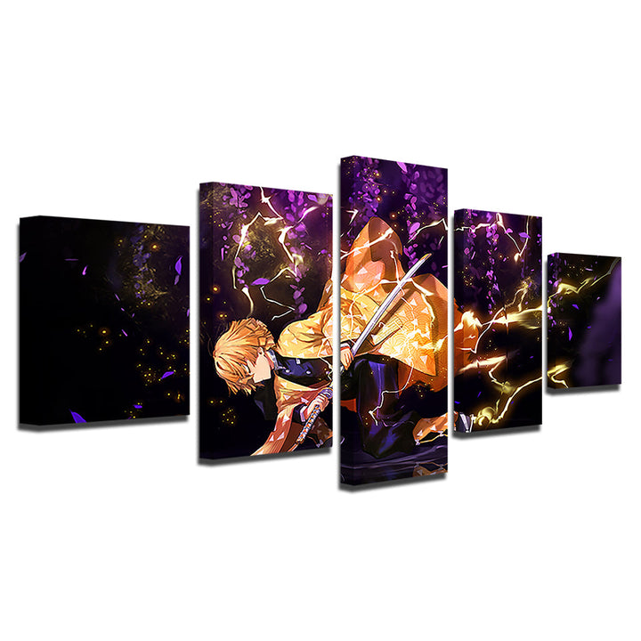 Samurai Master 5 Piece - Canvas Wall Art Painting | Bowlift