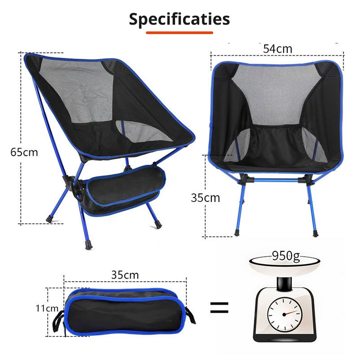 MoonFold Chair - Compact Foldable Chair for Outside Bowlift