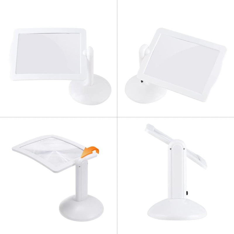 Hands-free desk magnifier with LED Bowlift