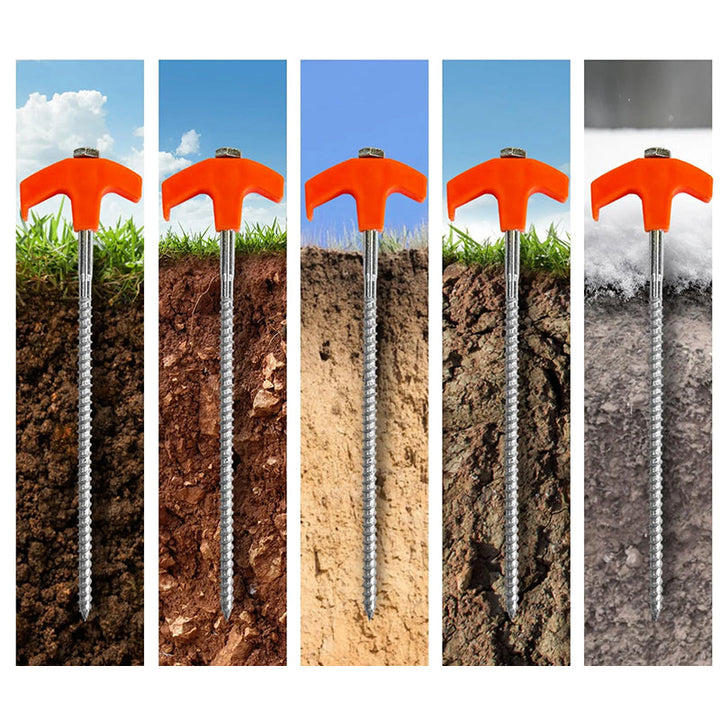 BowLift | Rotatable tent pegs with thread