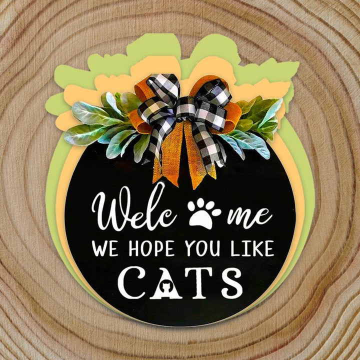 Wood Welcome Sign with Animals | Bowlift