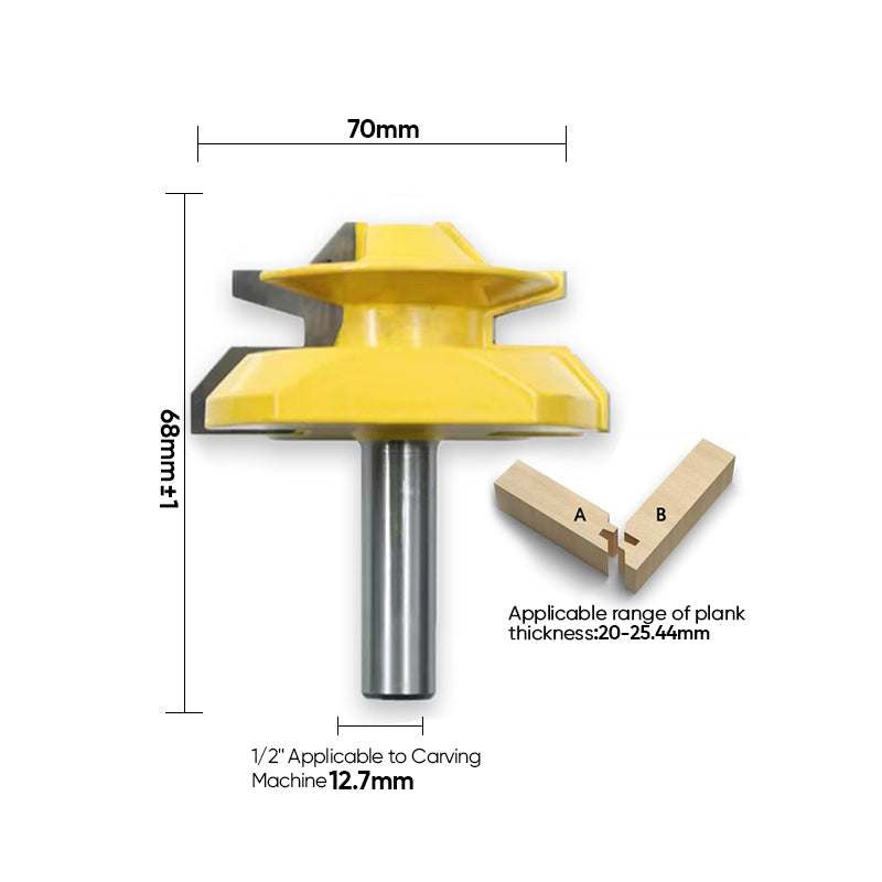 BowLift | Router Bit 45-Degree Glue Joint Lock Miter