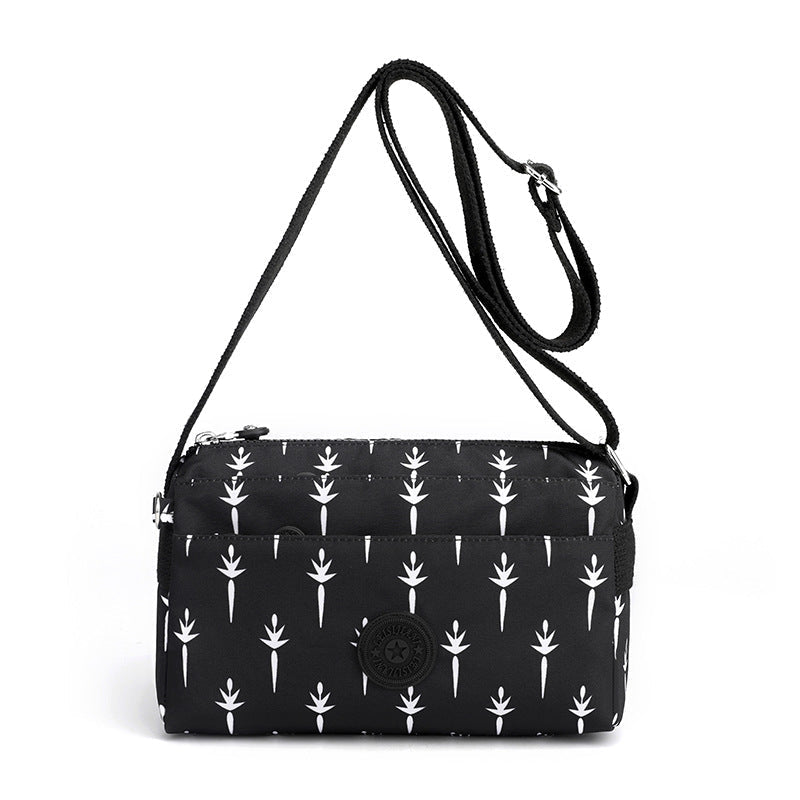 Women's Casual Multi-layer Fashionable Simple Shoulder Bag Made of Nylon | Bowlift