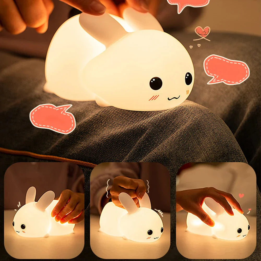 Cute Rabbit Night Light - BunnyGlow | Bowlift